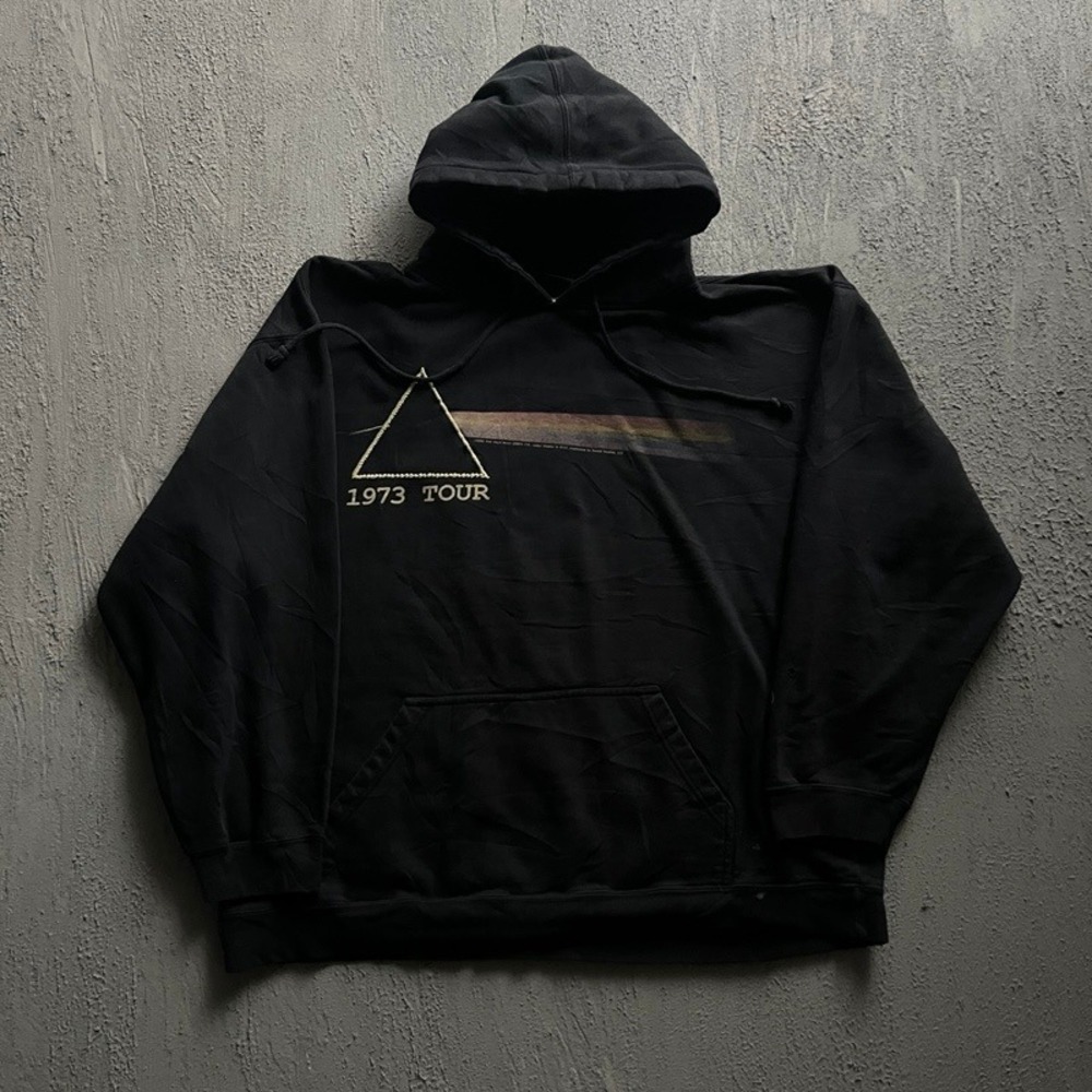 Vintage Pink Floyd Hoodie XXL Black 2000s Dark Side‎ Of The Moon